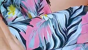 Pretty Young Latina Feels Overwhelmed Fingering Her Wet Shaved Pussy In Office Bathroom