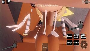 Rich CNP Slut Makes Rich Boy Cum - Roblox