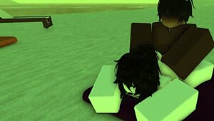 On the beach, this big ass and tits bitch TAKES a black CREAMPIE during intense fucking session