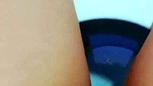 Pretty Young Latina Feels Overwhelmed Fingering Her Wet Shaved Pussy In Office Bathroom