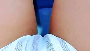 Pretty Young Latina Feels Overwhelmed Fingering Her Wet Shaved Pussy In Office Bathroom