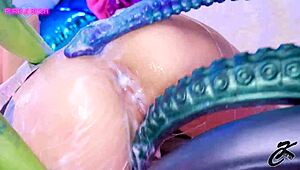 Beskrajna sperma teče u divljoj kompiliranoj creampie, bukkake i grubom igračkama sa mršavim kučkama