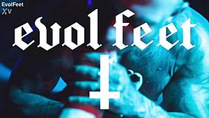 the dominant latina places her feet on his meat for toe sucking and licking while using a vibrator on wet pussy in bdsm play