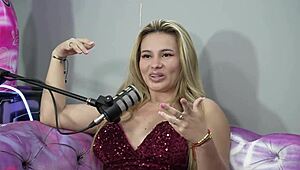 sara films a podcast with karen sleent the hot blonde