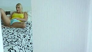 Why stretch out sultry stepmother Vanessa Cage in a wild threesome cage setup