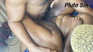 Two fat girls team up in the bedroom for a wild session. They bounce their big asses on a huge cock while riding cowgirl and doggystyle