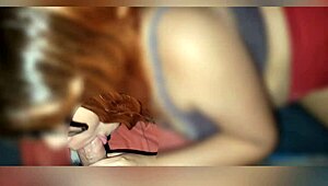 Big Cock Licks and Fucks Wet Pussy on Balcony