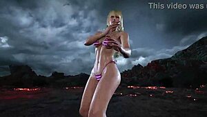 Hey, check out this bikini mod on Lili - her big tits in TK8 ryona game action?