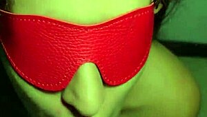 Sexy submissive Colombian in bondage with buttplug and handcuffs gets fisted roughly