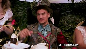 Tea Party Escalates to Intense Foursome Action