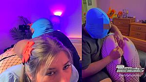 snow bunny pawg eats cock after hard ass spanking