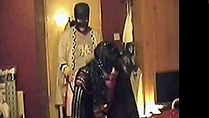 Girlfriend Pegs Blindfolded Boyfriend's Sissy Ass on Cam Until He Cums