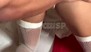 Hotwife se fait gangbang interracial par 3 blacks avec humiliation rapide