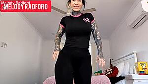 milf in sheer leggings melody radford, you getting fucked hard with big tits bouncing