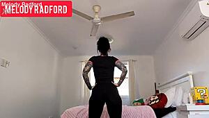 milf in sheer leggings melody radford, you getting fucked hard with big tits bouncing