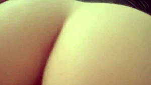 Petite brunette takes huge interracial black cock in anal doggystyle creampie – but she's a feet lover in POV!
