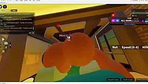 Emo Dorm Roommate Starts Teasing With Her Tits And Ends Up Getting Fucked Hard In Roblox Fun