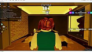 Emo Dorm Roommate Starts Teasing With Her Tits And Ends Up Getting Fucked Hard In Roblox Fun
