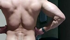 uh, i got this strong brazilian muscular guy, mature and athletic, showing off in homemade vid...