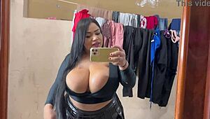 Hey, I caught my tenant masturbating in the backyard with her big natural tits and huge belly, she said she was recording a porno and I couldn't resist joining in