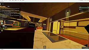 Emo Dorm Roommate Starts Teasing With Her Tits And Ends Up Getting Fucked Hard In Roblox Fun