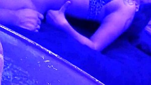 Multiple vaginal creampies occur in the homemade bedroom scene