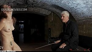 In a kinky BDSM scene, the young Russian teen pornstar endures extreme caning on her big ass until she breaks.