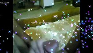 round ass looks great in this amateur couple webcam video with some fun action