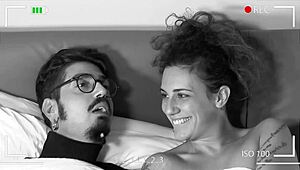 Curly French girl learns submission from disabled coach in intriguing domination roleplay with kisses