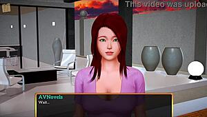 so in my new family 322, this redhead with big tits gets into some game antics