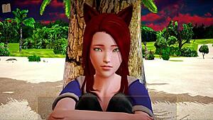 I nye familien 322 går rødhåret med store pupper løs på spillknull