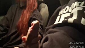 Teen Risks Public Handjob for Hot Girl on Street