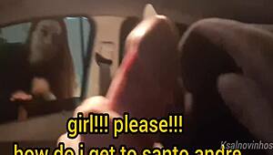 Teen Risks Public Handjob for Hot Girl on Street