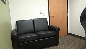 Carrie B Casting: Blonde Slut Deepthroats And Gags On Cock In Hardcore Interview