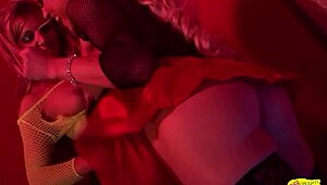 Angry blonde lesbian babes use strapon for hardcore pussy action