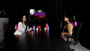 Morena shows off her blowjob skills by leaving the toy all slobbery - marcelly melo sheer red