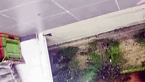 i caught that quick upskirt view in the store while she shopped