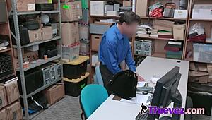 Oh Wow, Kinky Guard Pounds Teen Pussy on Desk in Full Uniform Fantasy Movie!