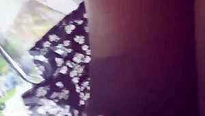 i caught that quick upskirt view in the store while she shopped