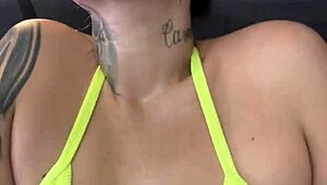 training in tiny bikini at copacabana gym got me so wet and horny, nearly kicked out