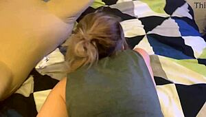 Tattoo Slut Sucks Dick Upside Down Then Gets Punished Fucked