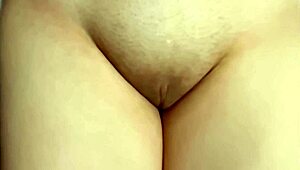 in this homemade clip, the amateur asian couple focuses on her shaved pink pussy during close-up licking and wet masturbation, 149 days post-virginity.