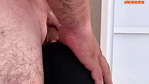 hard blowjob from wife in deep throat training session with rimming and cumshot on face full scene