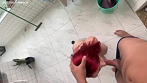 i feel so turned on watching this brazilian maid's delicious ass, leaving her all wet and excited