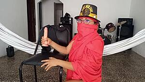 I dressed up as a submissive Indian and masturbated my tight slut pussy.