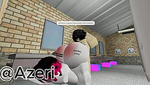 hey, i hook up with my friend in a public bathroom for some quick outdoor action with that big cock vibe 🚽🍆