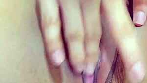 stepdaughter gets into a solo masturbation session with her curvy body and wet pussy