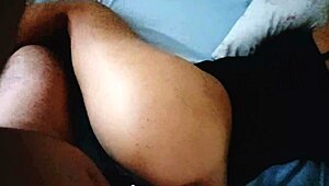I snuck into the room and caught my Brazilian cousin lying without panties.