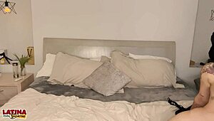 Chyna - Tattoo Pale Sexy And Tiny 18+ Slut Shows Off Her Brand New Boobs And Takes Huge White Cock Latina Casting