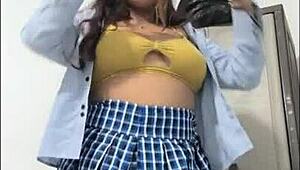 As a student without classes today, I felt increasingly aroused, anticipating my boyfriend's arrival for an intimate evening together.